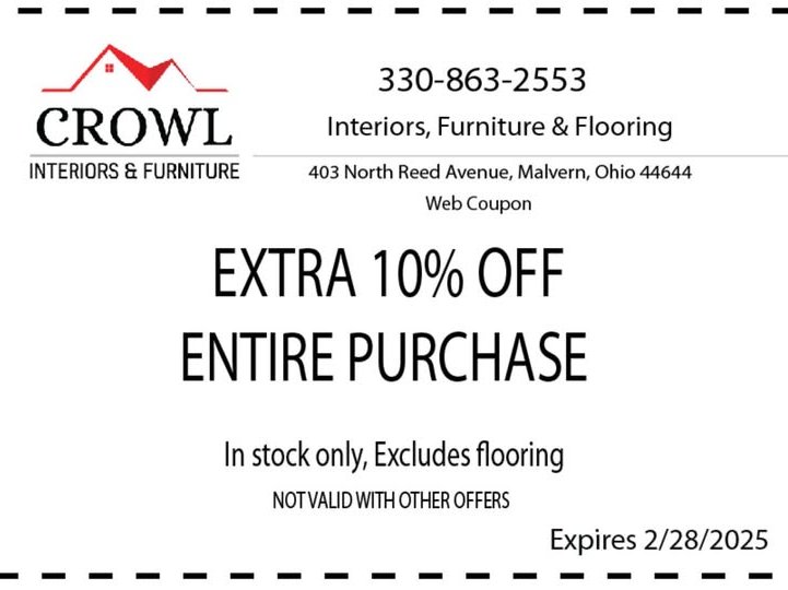 Coupon for 10% off of purchase